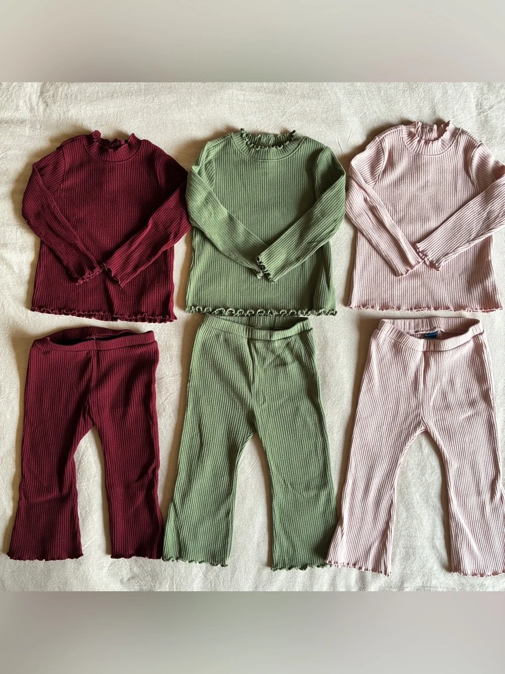 Long Sleeve Fall Winter Toddler Girl Matching Set Outfits 18-24 M Bundle Lot